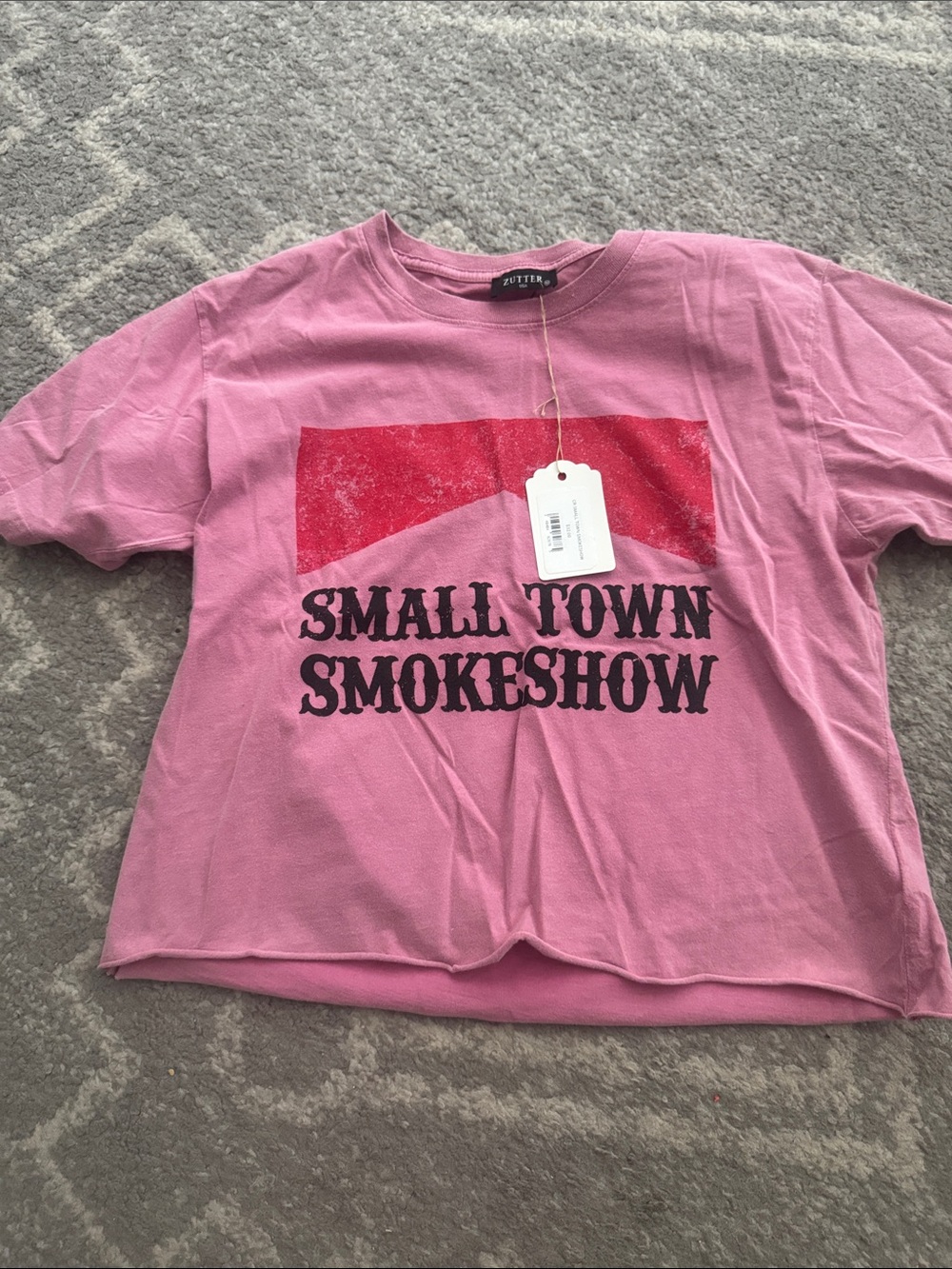 Zutter Pink 'Small Town Smokeshow' Graphic Tee - Kids